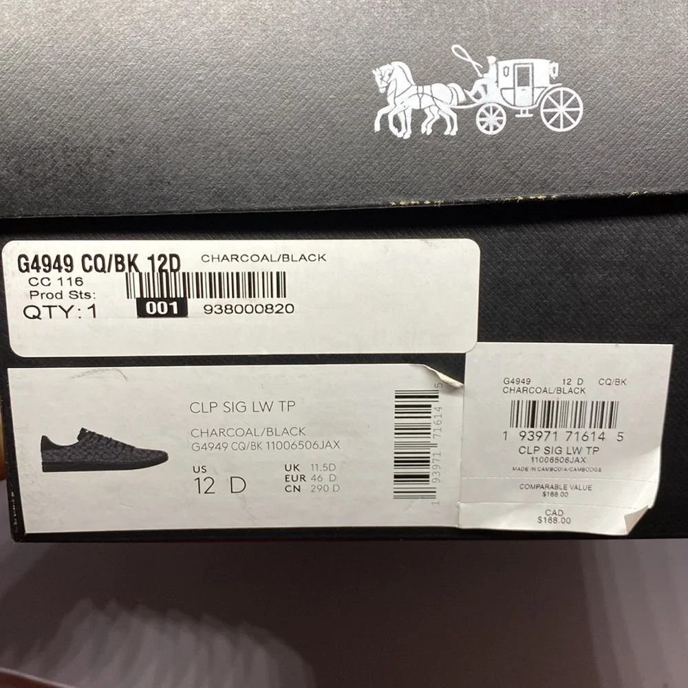 Coach Men’s Signature Sneaker - Picture 9 of 9